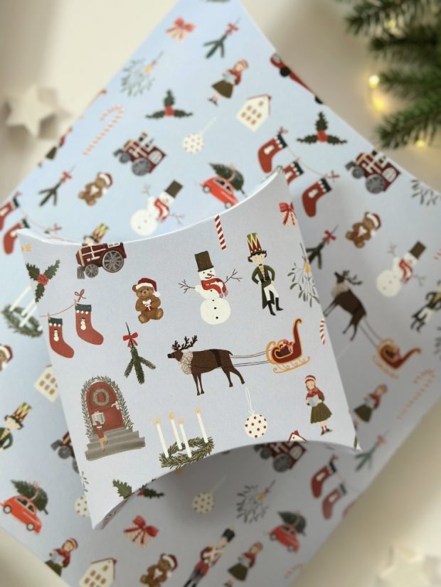 Be Nice EKO Krabička malá Anglická pohádka modrá 3 ks