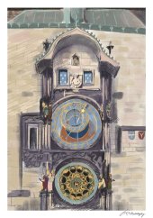 Be Nice ECO poster Prague secrets Astronomical clock A4 and A5