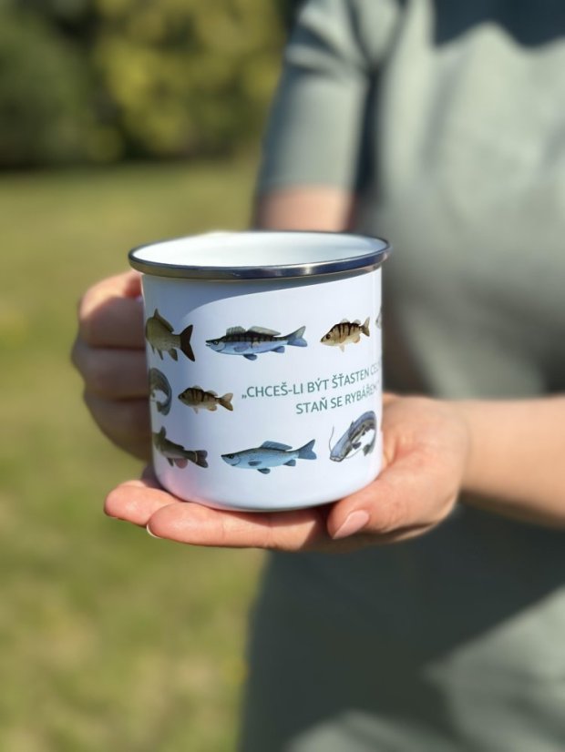 Be Nice Enamel Mug for Fisherman