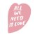 Be Nice Iron-On Patch for Textile – All We Need Is Love