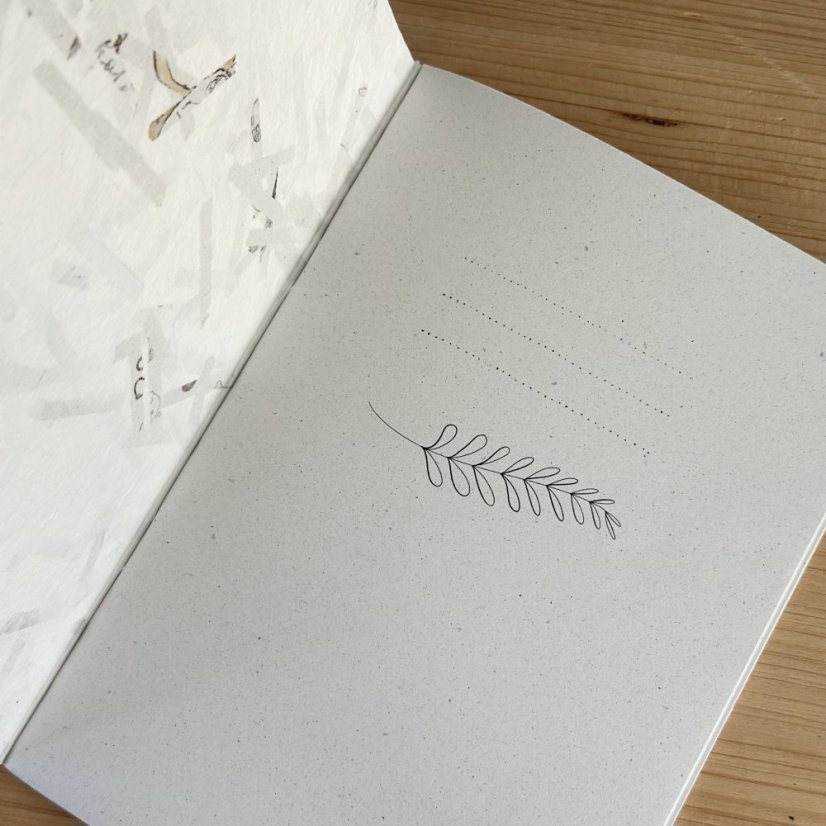 Be Nice EKO sešit z ručního papíru - upcycling