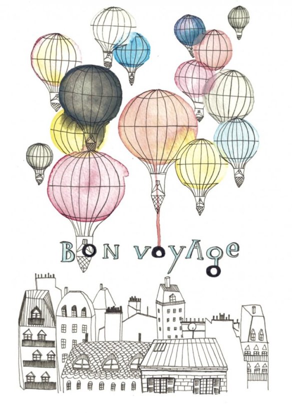 Be Nice Plakát Bon Voyage - Velikost: A4 – 210 x 297