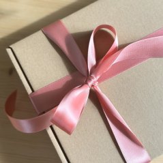 Satin ribbon 5 m - pink