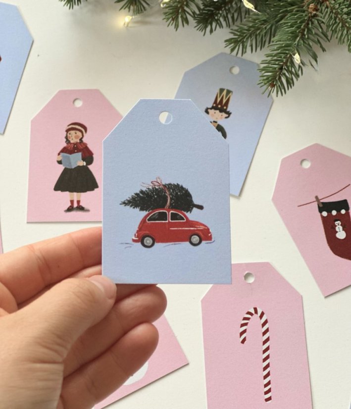 Be Nice ECO Christmas name tags - English fairytale