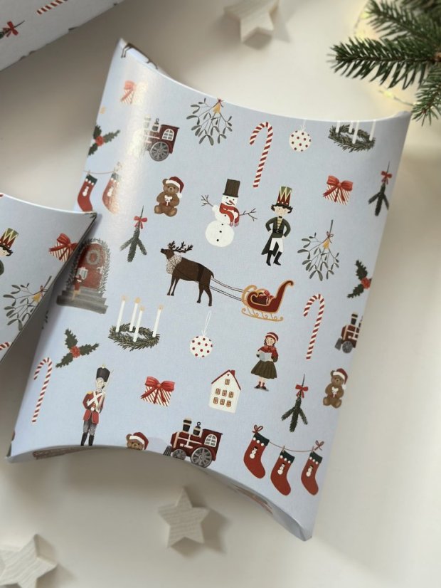 Be Nice EKO Krabička střední Anglická pohádka modrá 3 ks