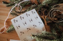 Be Nice Christmas stickers - Natural (32 pcs)