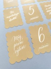 Be Nice ECO Pregnancy Milestone Cards beige