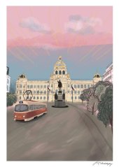 Be Nice ECO poster Prague secrets National museum A4 and A5