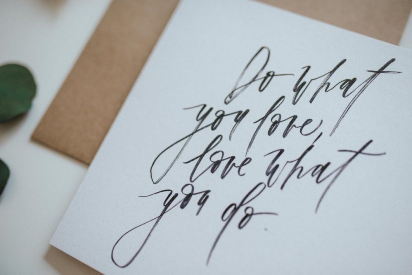 Be Nice Card white - Do what you love