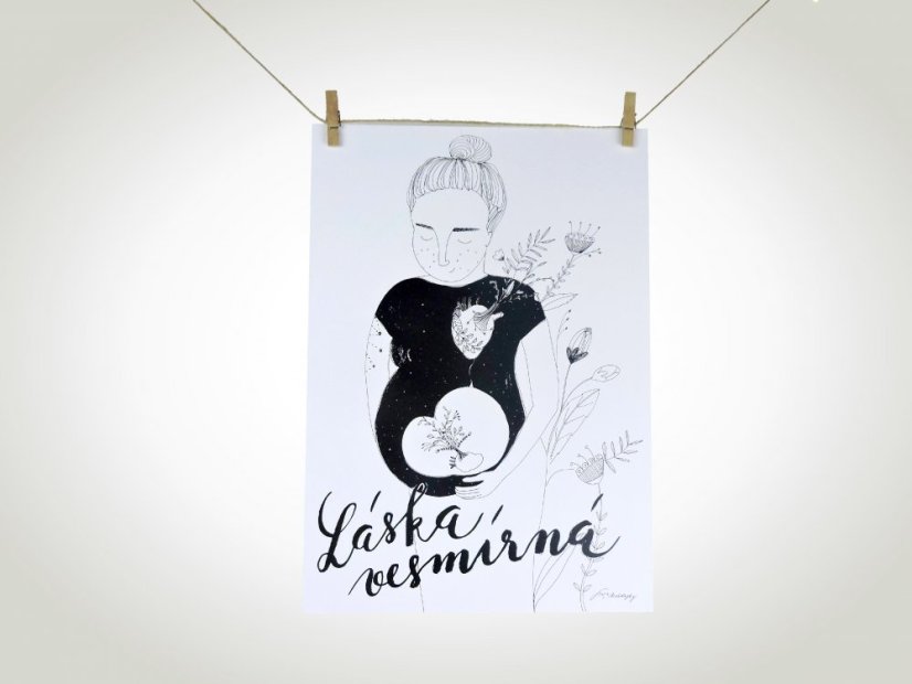 Be Nice Poster Heavenly love - Size: A3 – 297 x 420
