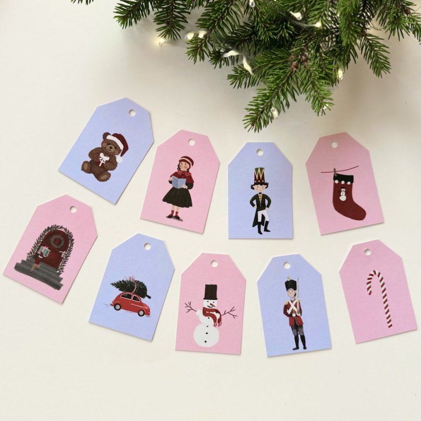 Be Nice ECO Christmas name tags - English fairytale