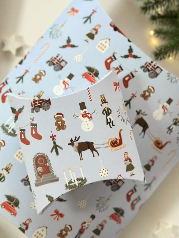 Be Nice ECO Christmas gift boxes blue - English Fairytale