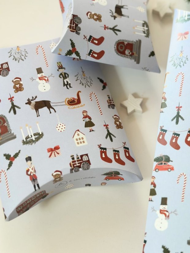 Be Nice ECO Christmas gift boxes blue - English Fairytale