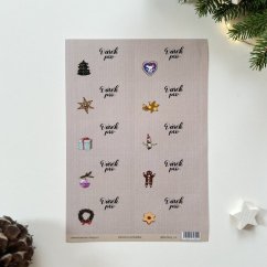 Be Nice Christmas self-adhesive Gift Tags – Christmas fairytale