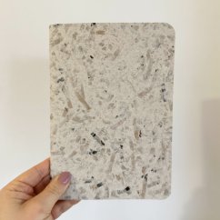 Be Nice eco notebook, brown, handmade paper – upcycling