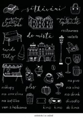 Stickers - Meeting in the city black