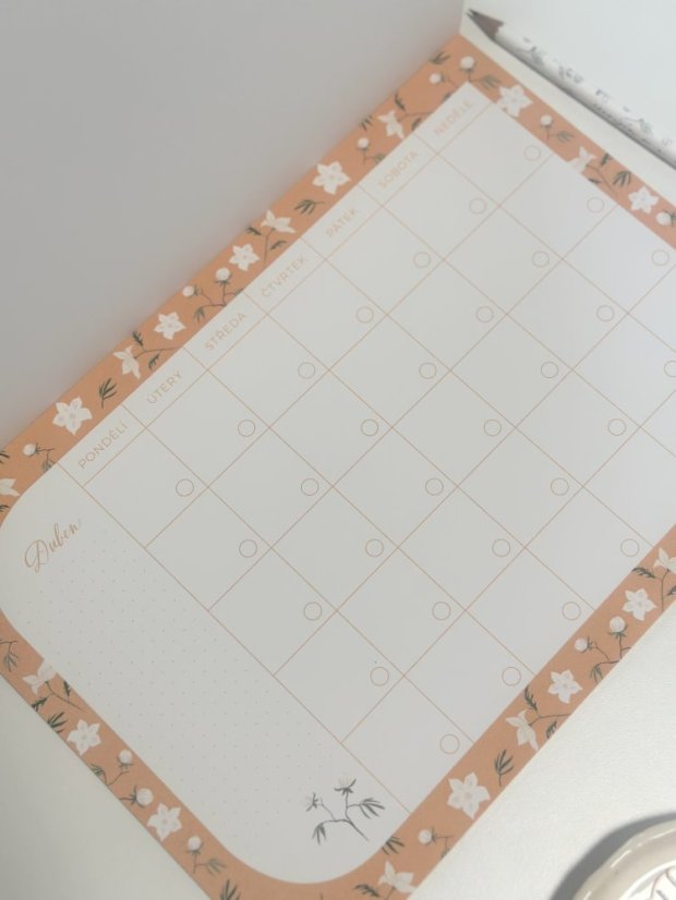 Monthly Calendar with 12 Tear-Off Sheets