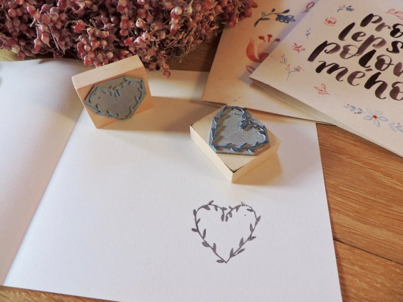 Be Nice stamp heart