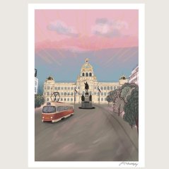 Be Nice ECO poster Prague secrets National museum A4 and A5