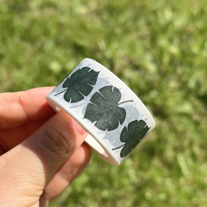 Be Nice Lepicí washi páska - Monstera