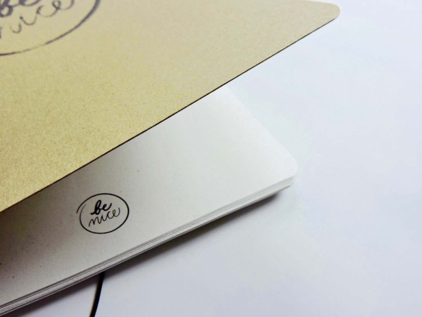 Be Nice Paper Notebook Natural Lined Side Binding A4/A5