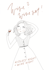 Be Nice Poster Wine? Wine not!