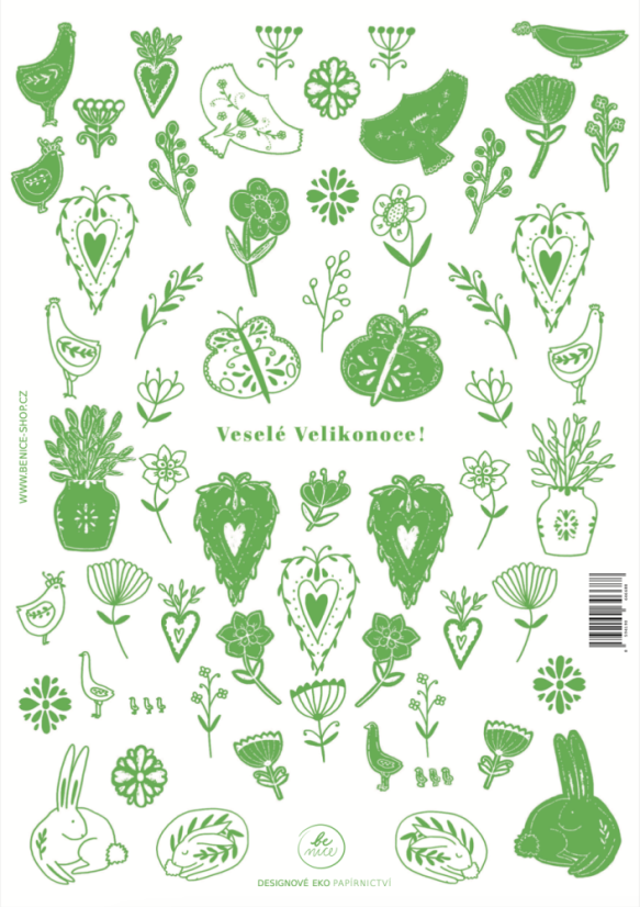Velikonoční samolepky - 3+1 zdarma