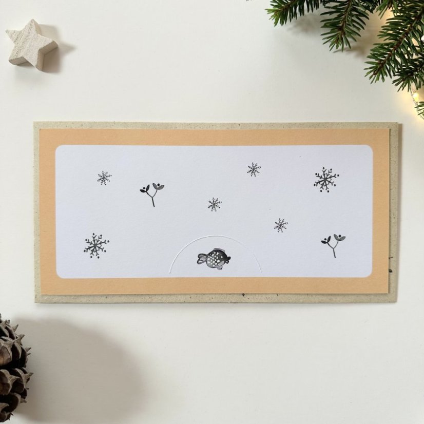 Be Nice EKO obálka na peníze Veselé Vánoce