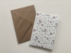 Envelope 12,5 x 17,5 cm B6 - flowers