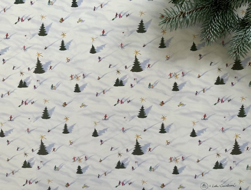 Be Nice vánoční balicí papír Zimní Radovánky - Velikost balících papírů: 68 x 98 cm