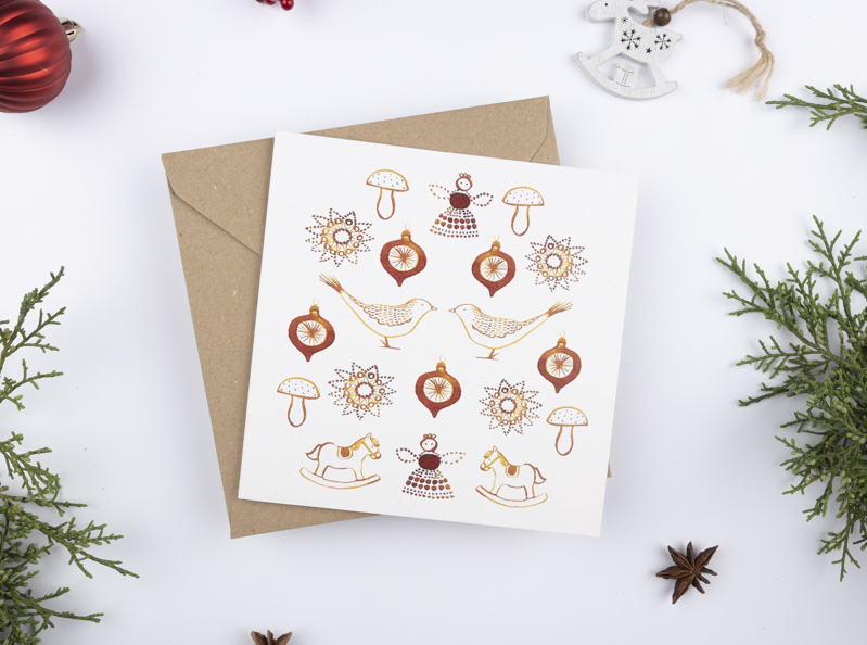 Be Nice ECO Christmas card - Czech Christmas without text