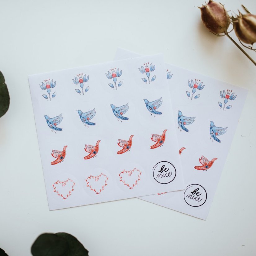 Be Nice Stickers With love