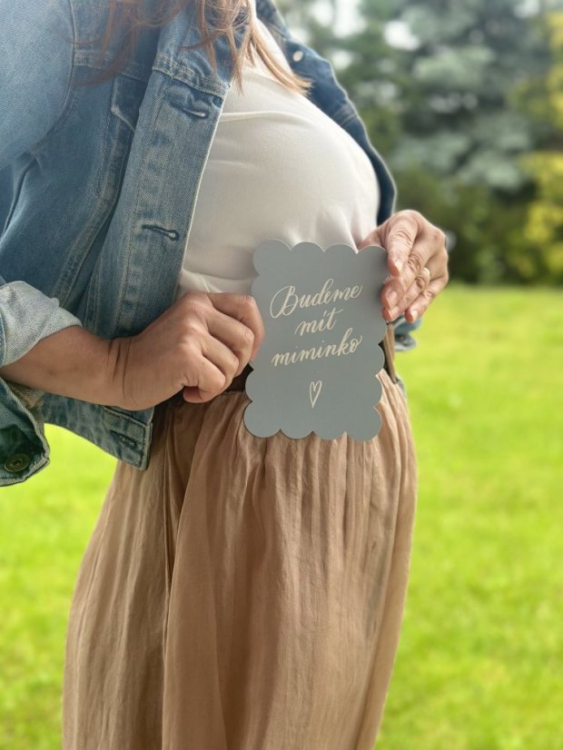 Be Nice ECO Pregnancy Milestone Cards blue