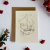 Wedding card True love with gold embossing