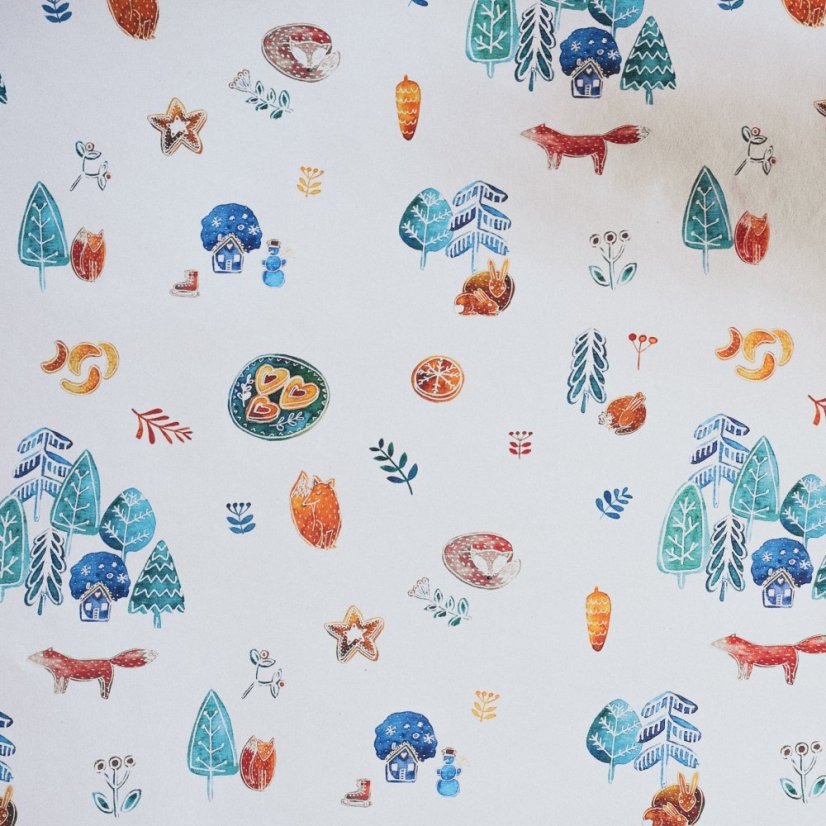 Be Nice EKO vánoční balicí papír Rodinný