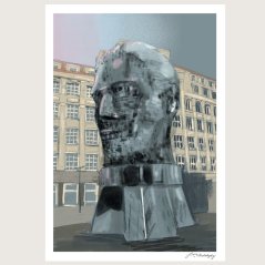 Be Nice ECO poster Prague secrets Franz Kafka A4 and A5