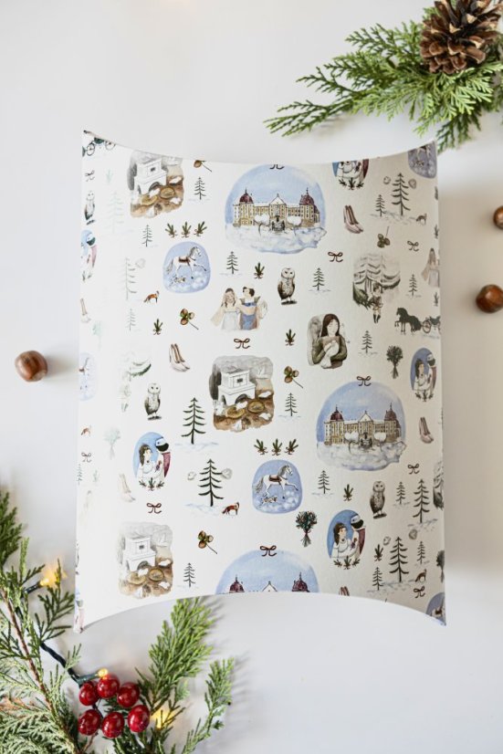 Be Nice ECO Christmas gift box - Cinderella - Size: Střední krabička 21x16x4,5 cm