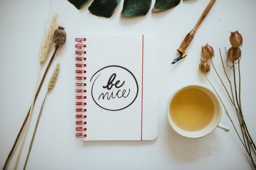 Be Nice Paper Notebook Straw Lined Side Binding A5