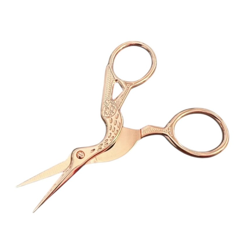 Kovové nůžky kolibřík rose gold
