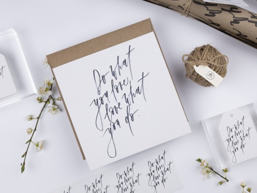 Be Nice Gift Wrapping Set – Calligraphy