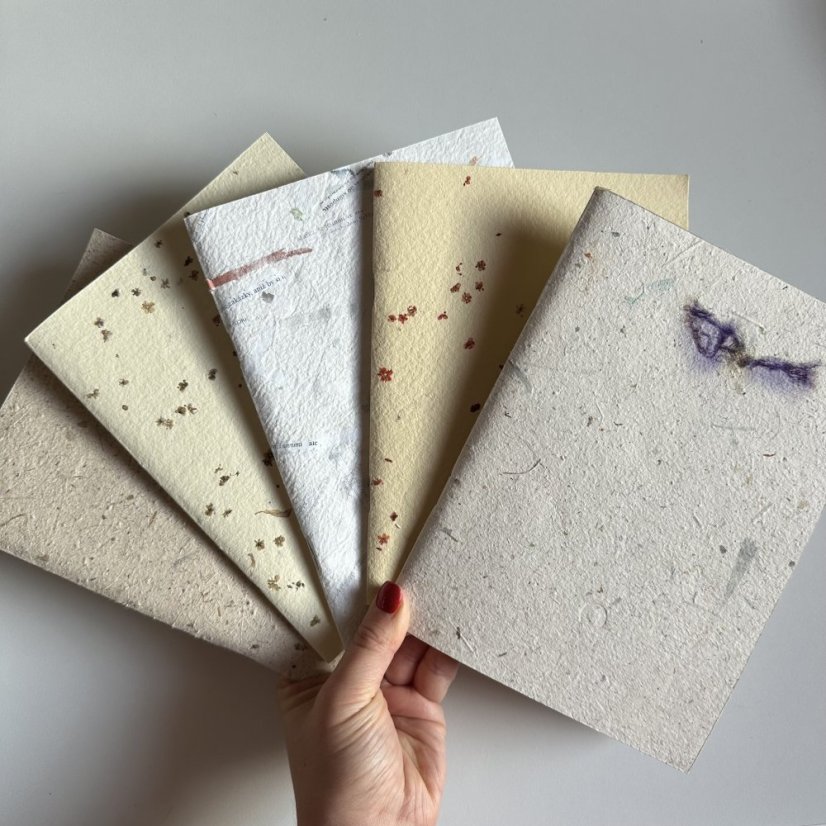 Be Nice EKO sešity z ručního papíru - mix