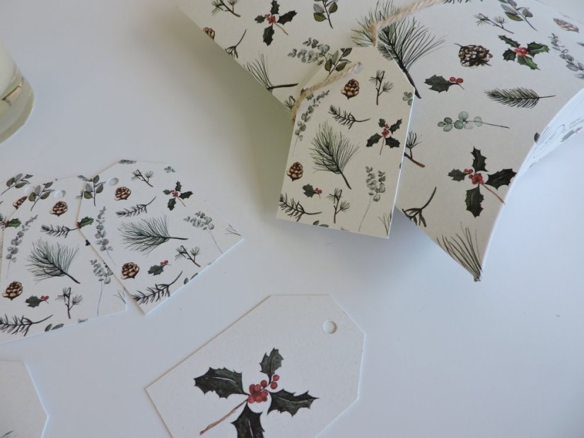 Be Nice ECO Christmas name tags Pine 9 pcs