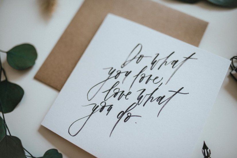 Be Nice Card white - Do what you love