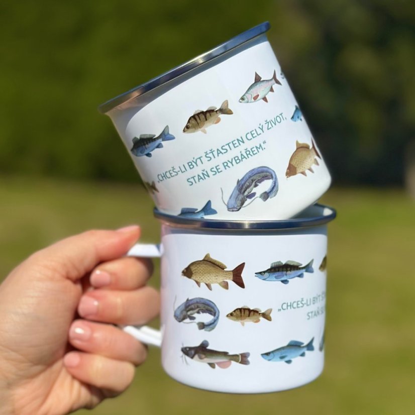 Be Nice Enamel Mug for Fisherman