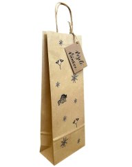 Be Nice wine gift bax with a name tag - Merry Christmas