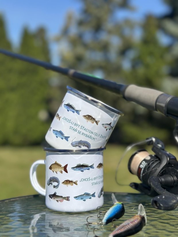 Be Nice Enamel Mug for Fisherman