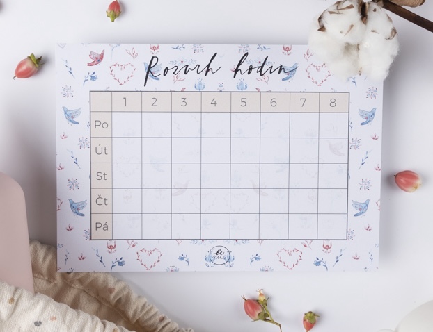 Be Nice Timetable - Design of notebook: Love