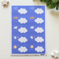 Be Nice Christmas self-adhesive Gift Tags –Angelic
