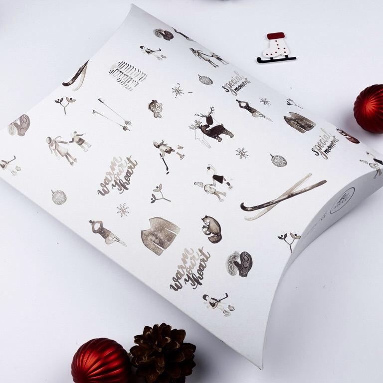 Be Nice ECO Natural Christmas boxes - light - Size: Velká krabička   33x26x7cm