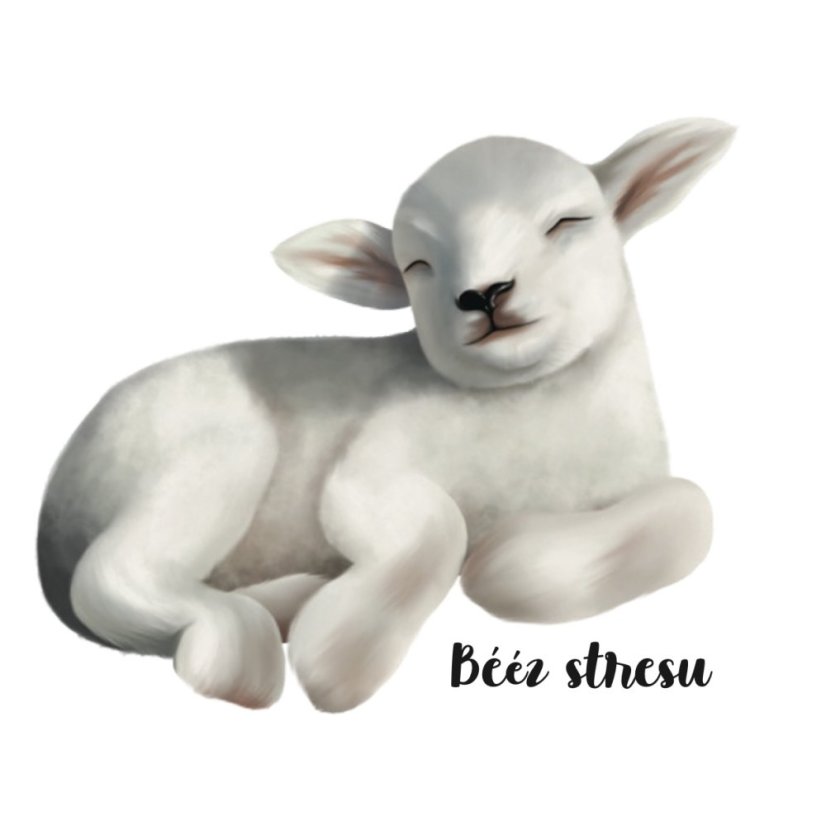 Be Nice Samolepka - Ovečka